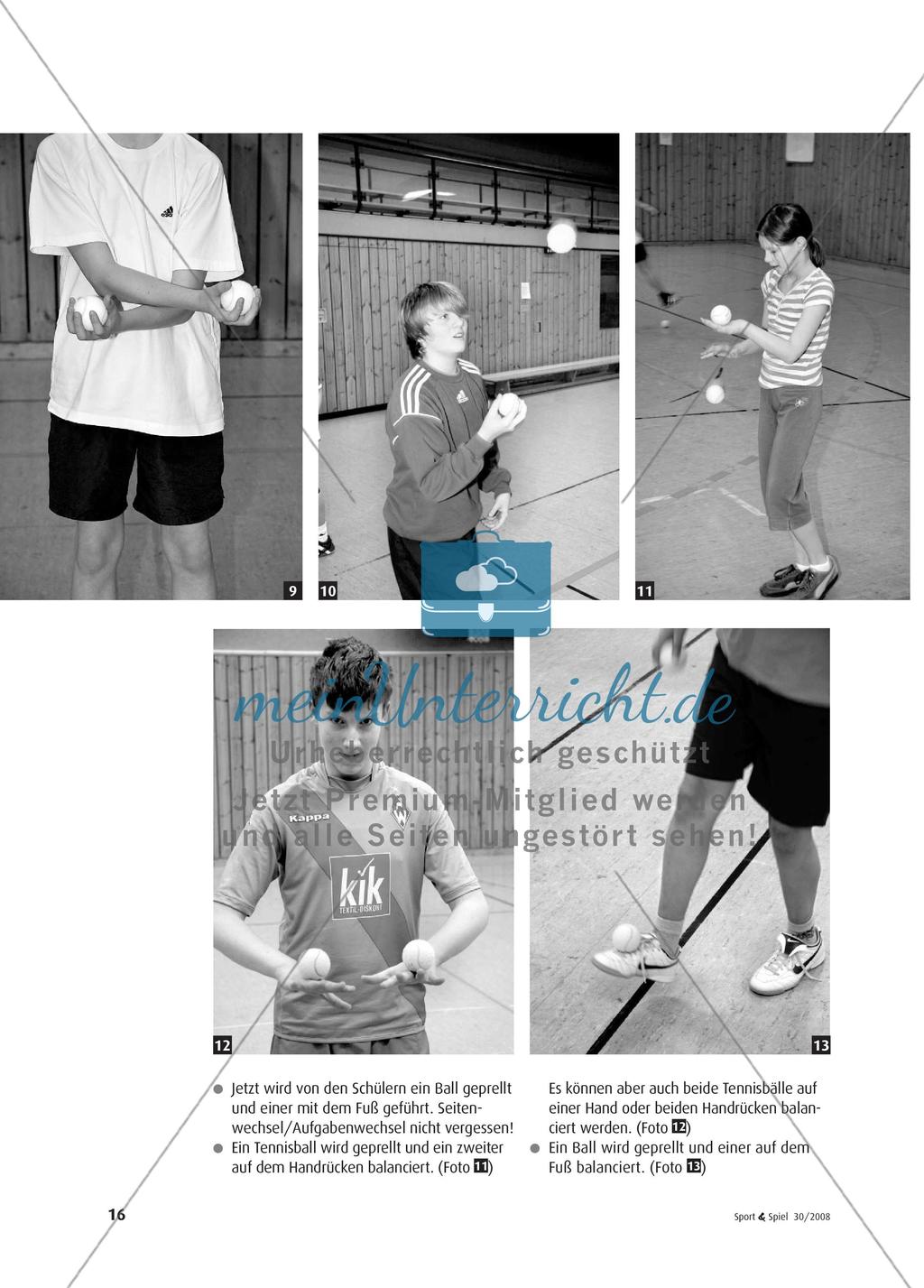 Medizin- und Tennisbälle - Eine vielseitige Übungssammlung Preview 3