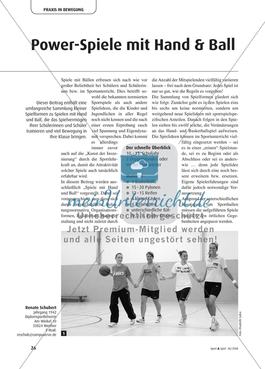 Power-Spiele mit Hand und Ball Preview 1