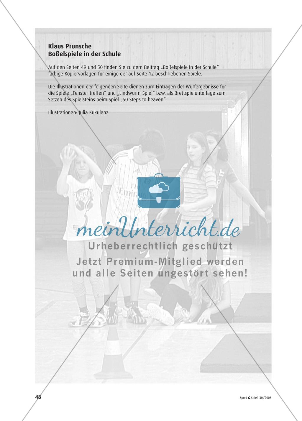 Kopiervorlagen zum Artikel