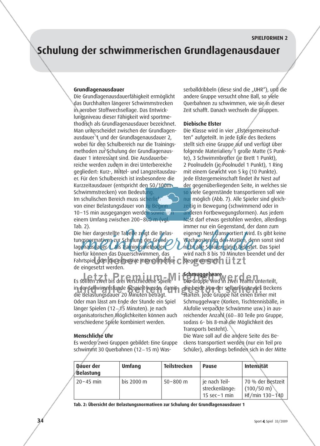 Grundschnelligkeit & Grundlagenausdauer - Spielerische Trainingsformen im Schwimmen Preview 5