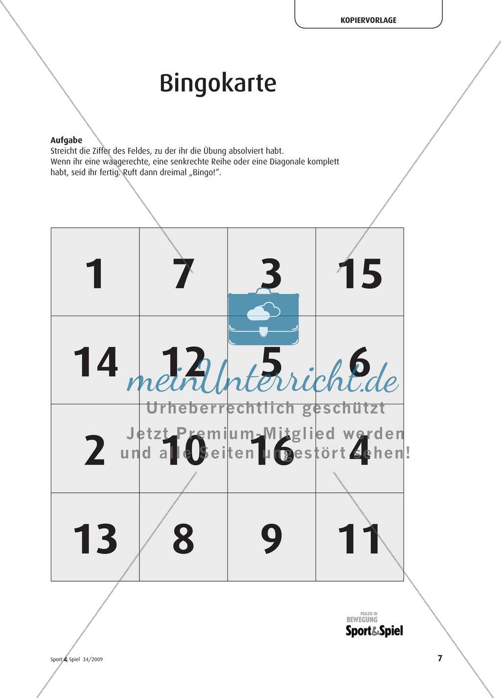 Fitnessbingo: Fitness fördern – auch in der Grundschule Preview 4