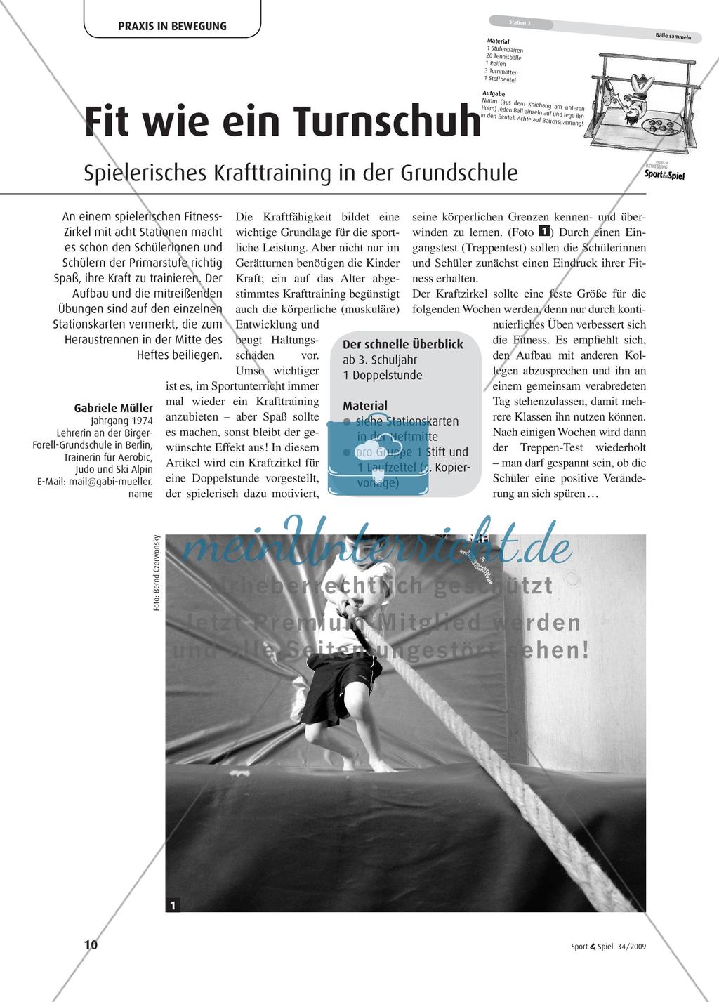 Fit wie ein Turnschuh - Spielerisches Training in der Grundschule Preview 1