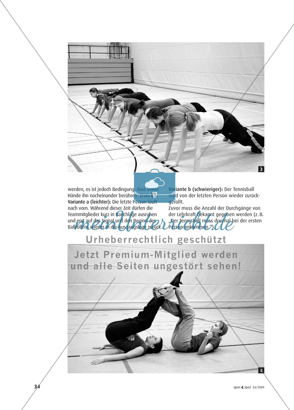 Spielerische Kräftigung - Staffelformen zum Training der Halte- und Stützmuskulatur Preview 3