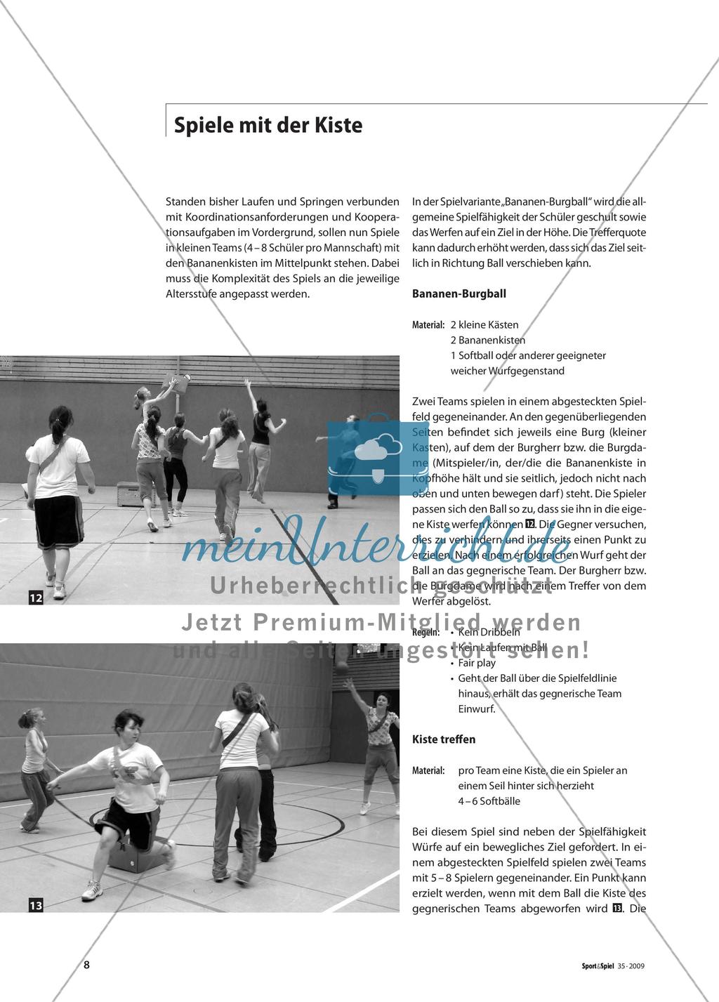 Power mit der Kiste - Laufen, Springen und Werfen mit Bananenkisten Preview 5
