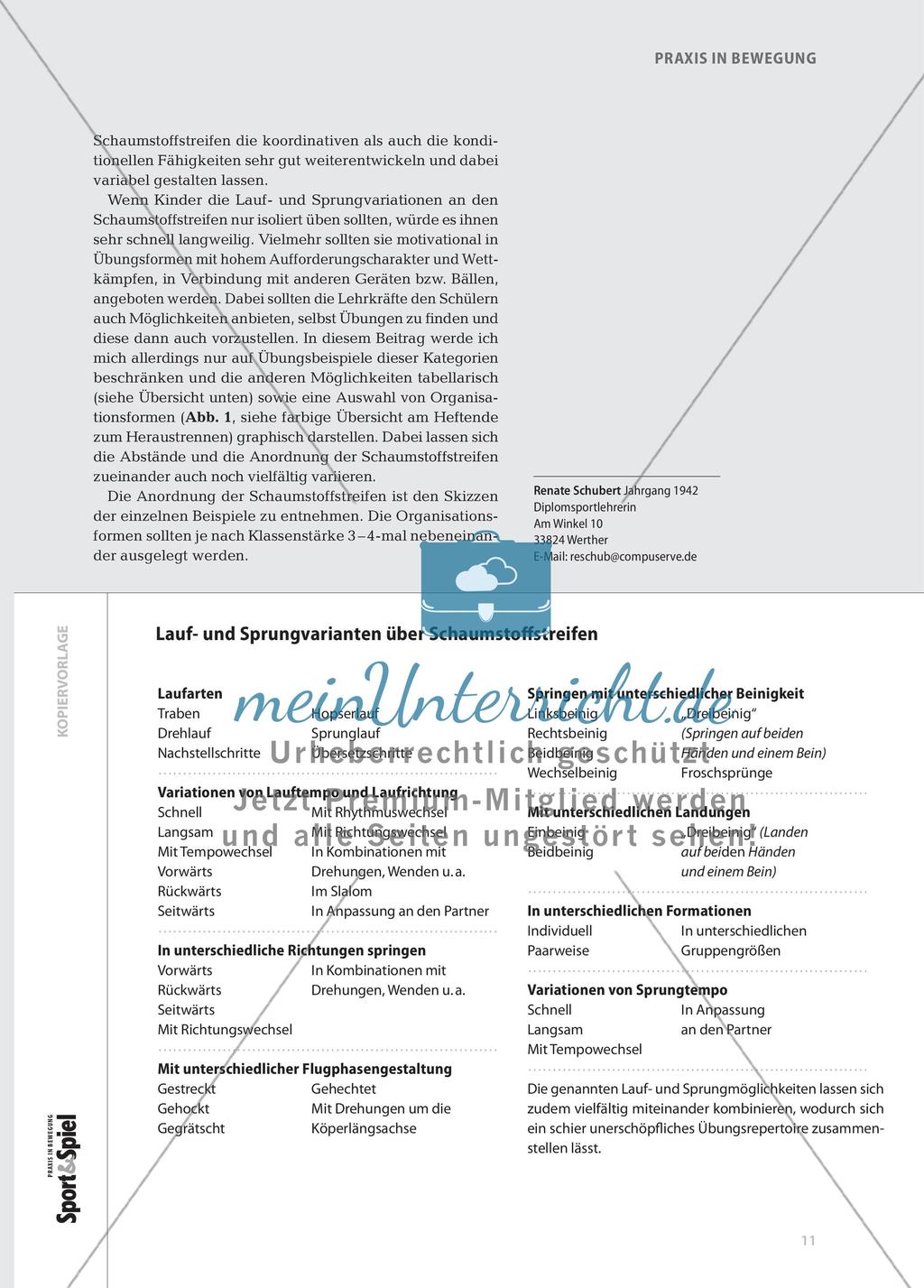 Power mit Pommes - Übungen und Wettkampfformen mit Schaumstoffbalken Preview 2