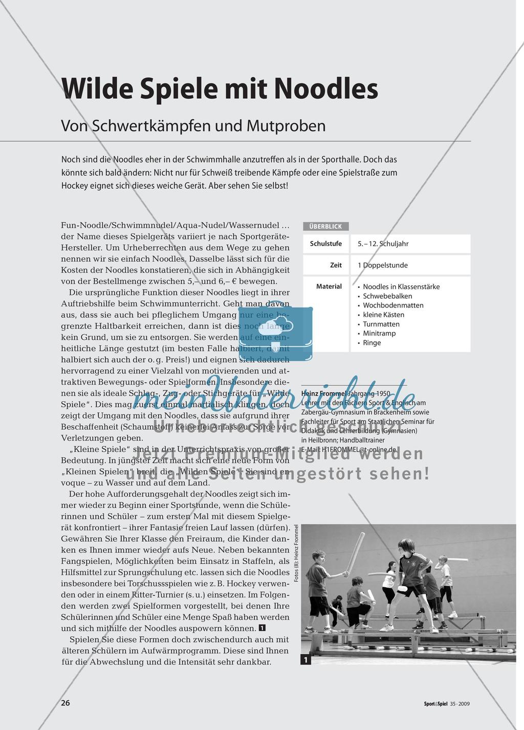 Wilde Spiele mit Noodles - Von Schwertkämpfen und Mutproben Preview 1