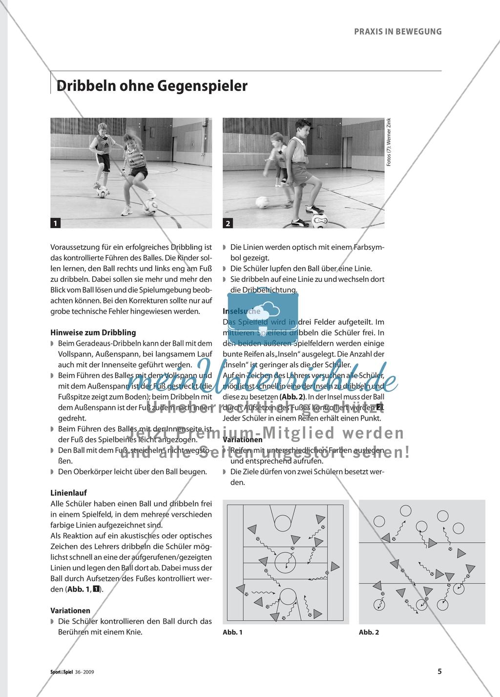 Eine Sammlung von Spiel- und Übungsformen zum Erlernen der Techniken im Fußball Preview 2