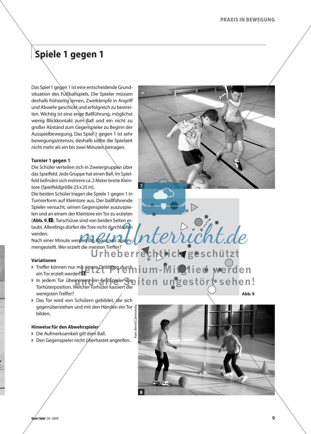 Eine Sammlung von Spiel- und Übungsformen zum Erlernen der Techniken im Fußball Preview 6