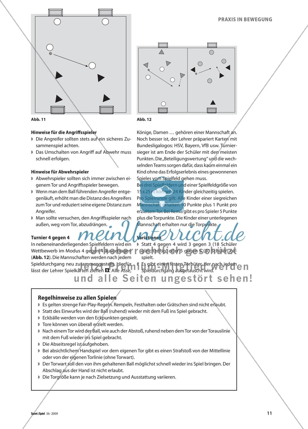 Eine Sammlung von Spiel- und Übungsformen zum Erlernen der Techniken im Fußball Preview 8