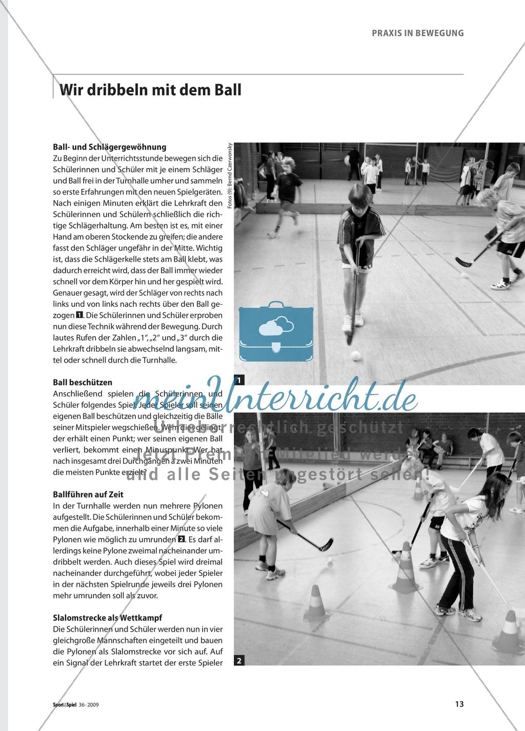 Dribbeln, Passen und Tore schießen im Spiel Unihockey Preview 2