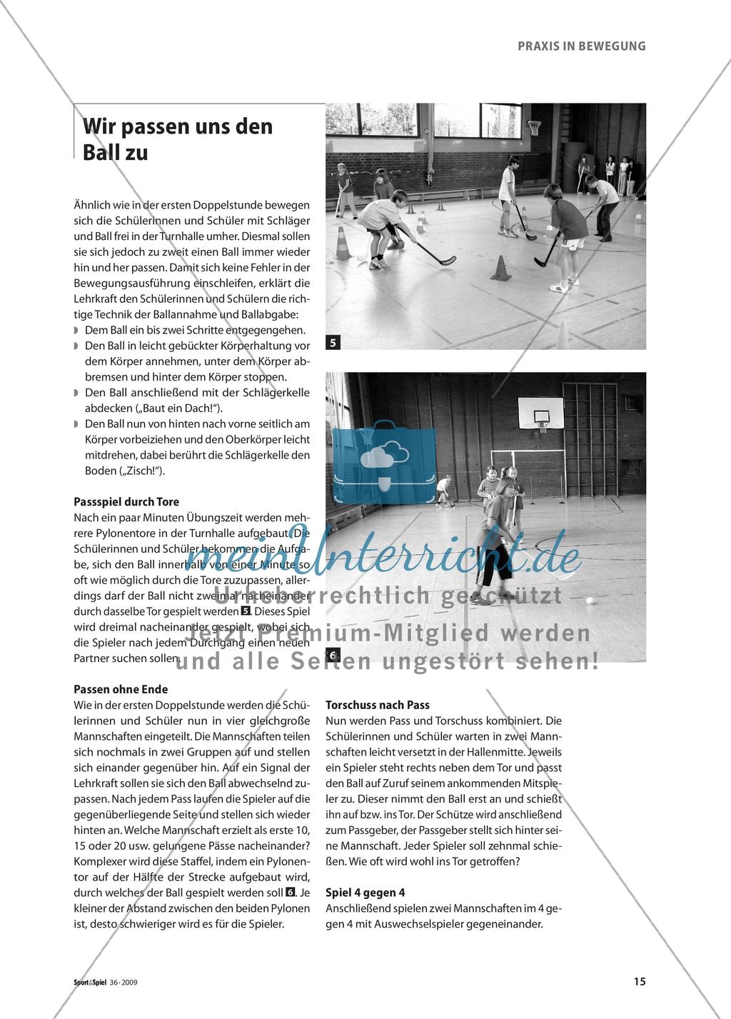 Dribbeln, Passen und Tore schießen im Spiel Unihockey Preview 4