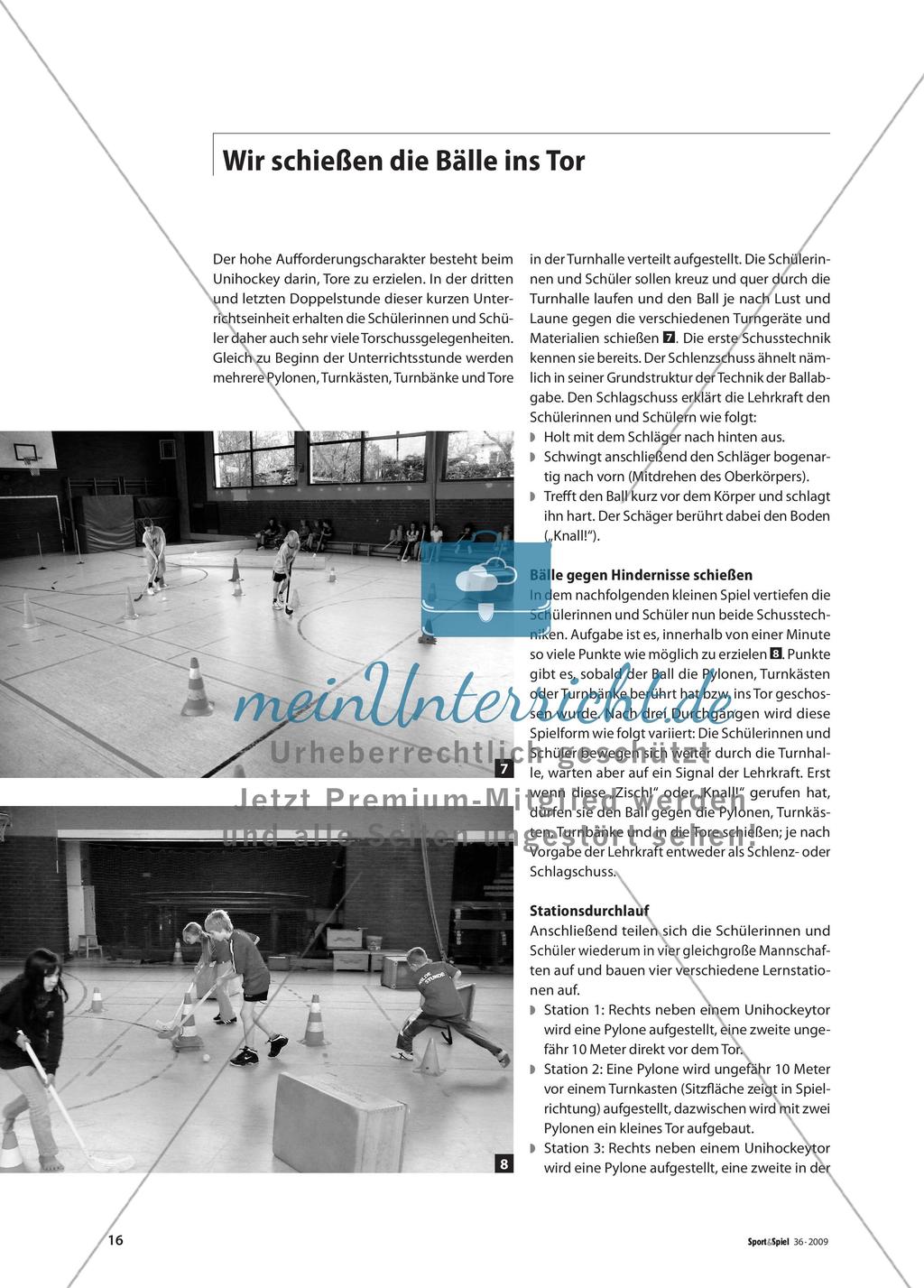 Dribbeln, Passen und Tore schießen im Spiel Unihockey Preview 5