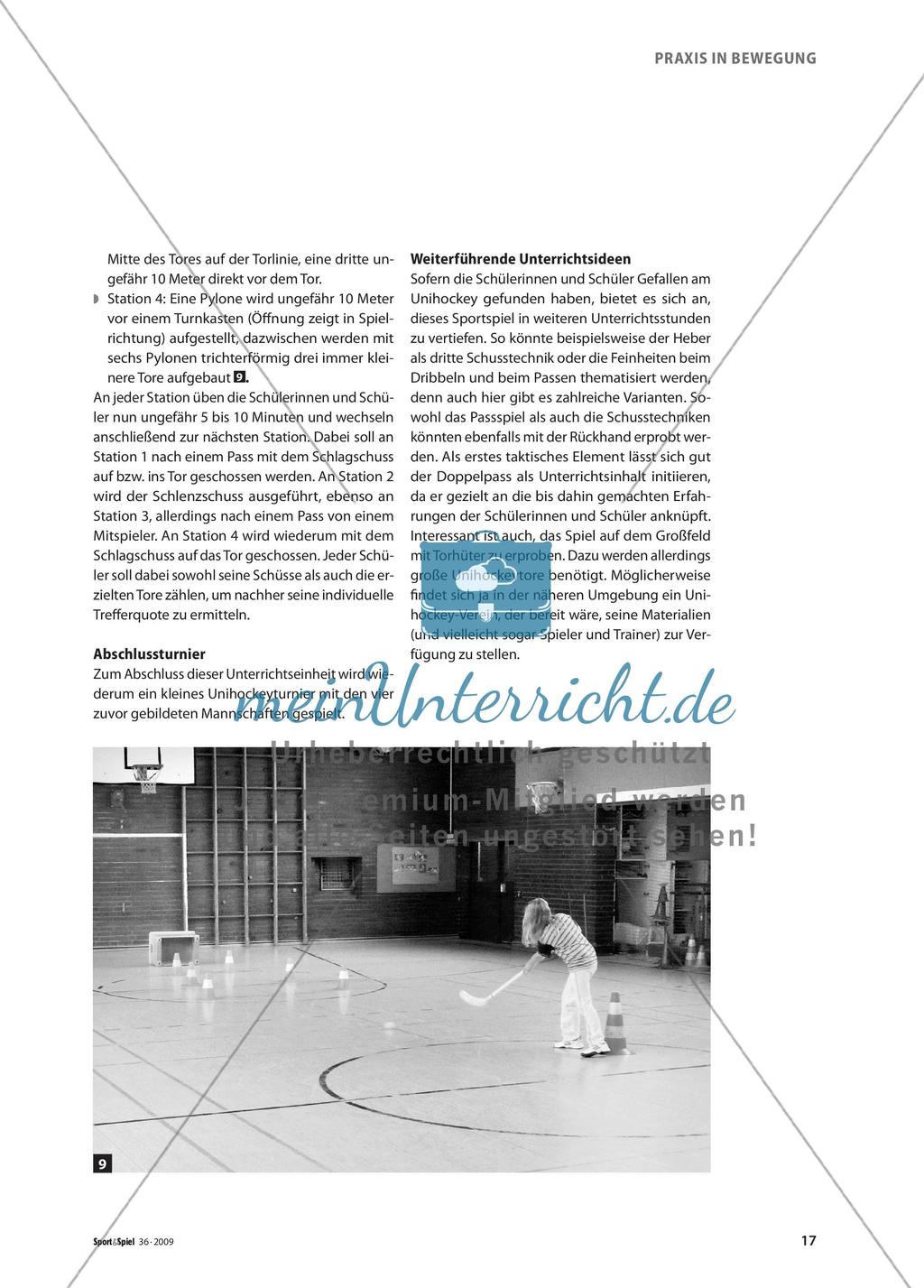 Dribbeln, Passen und Tore schießen im Spiel Unihockey Preview 6