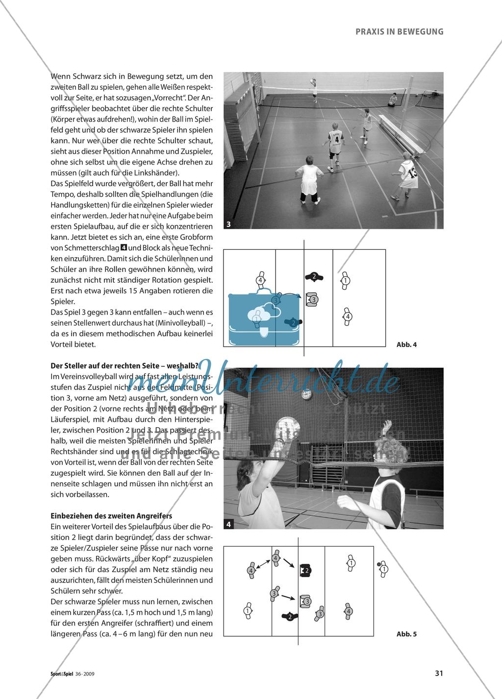 Ein Standardspielzug als klares Spielkonzept im Volleyball Preview 4