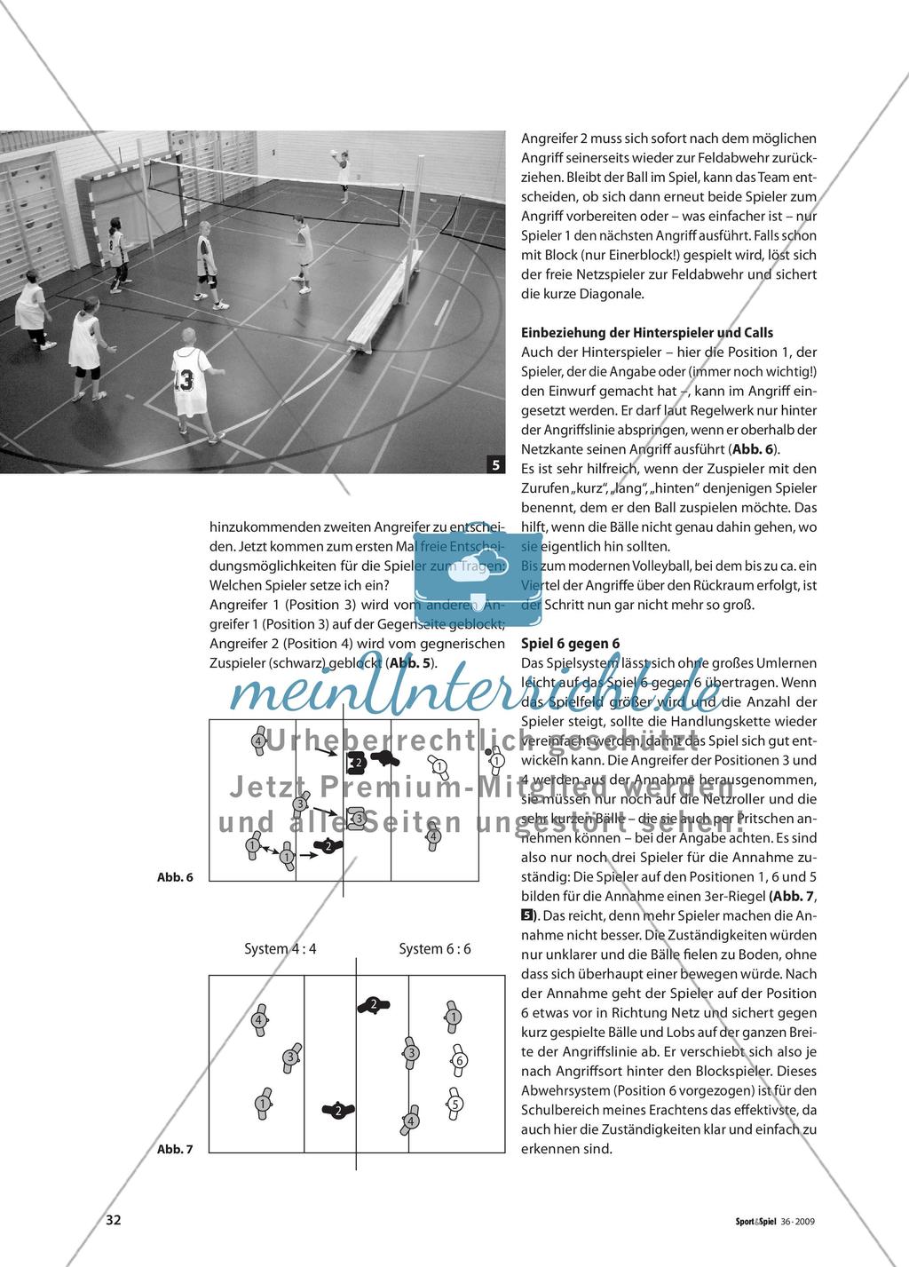 Ein Standardspielzug als klares Spielkonzept im Volleyball Preview 5