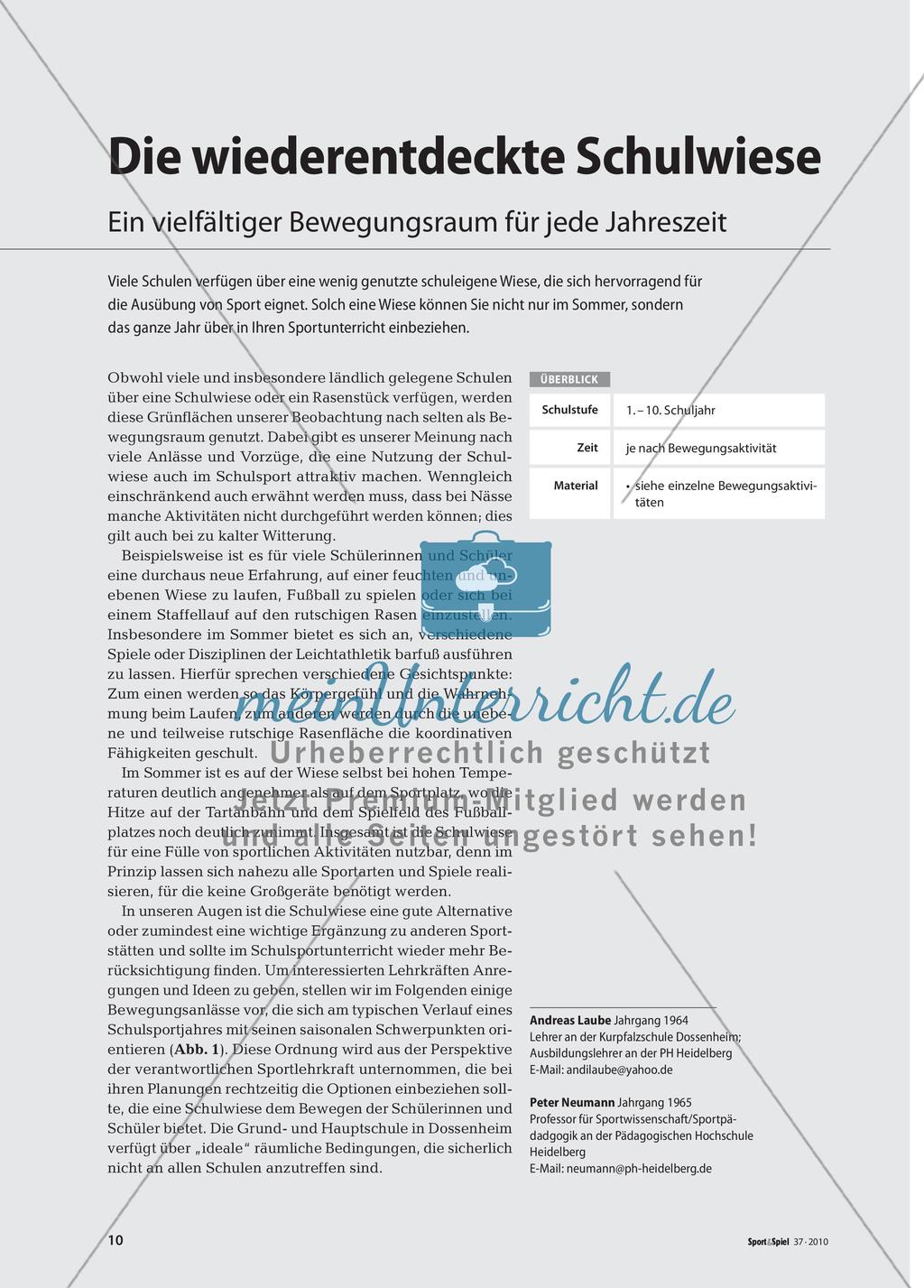 Die wiederentdeckte Schulwiese: Ein vielfältiger Bewegungsraum für jede Jahreszeit Preview 1