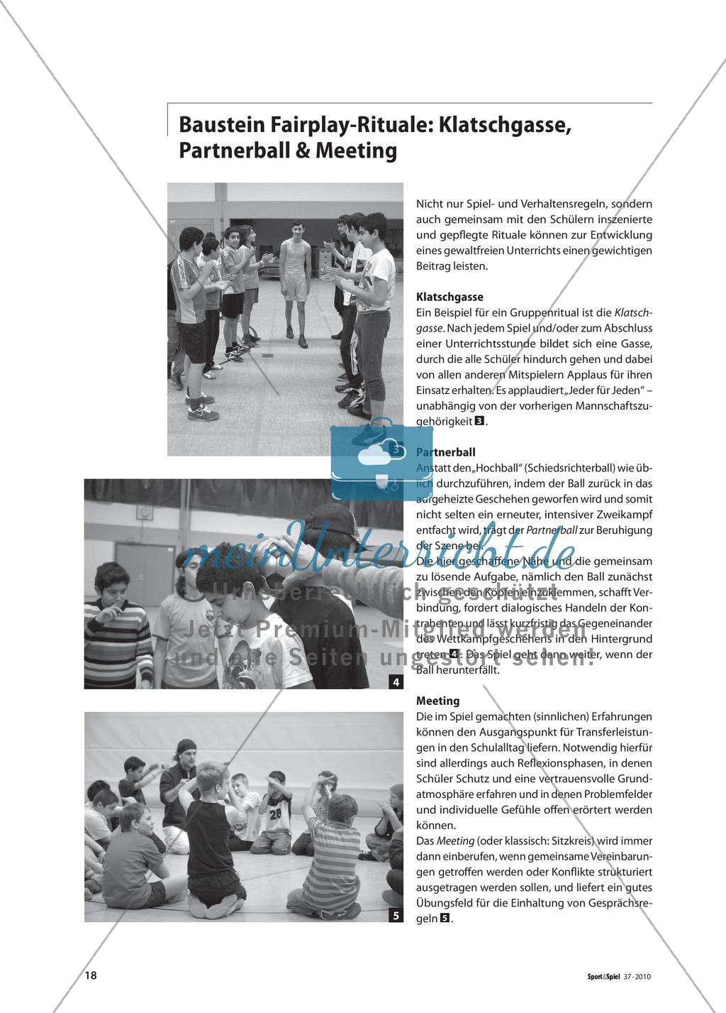 Gewaltprävention im Schulsport: Bausteine, Beispielübungen und Querschnittsempfehlungen Preview 3