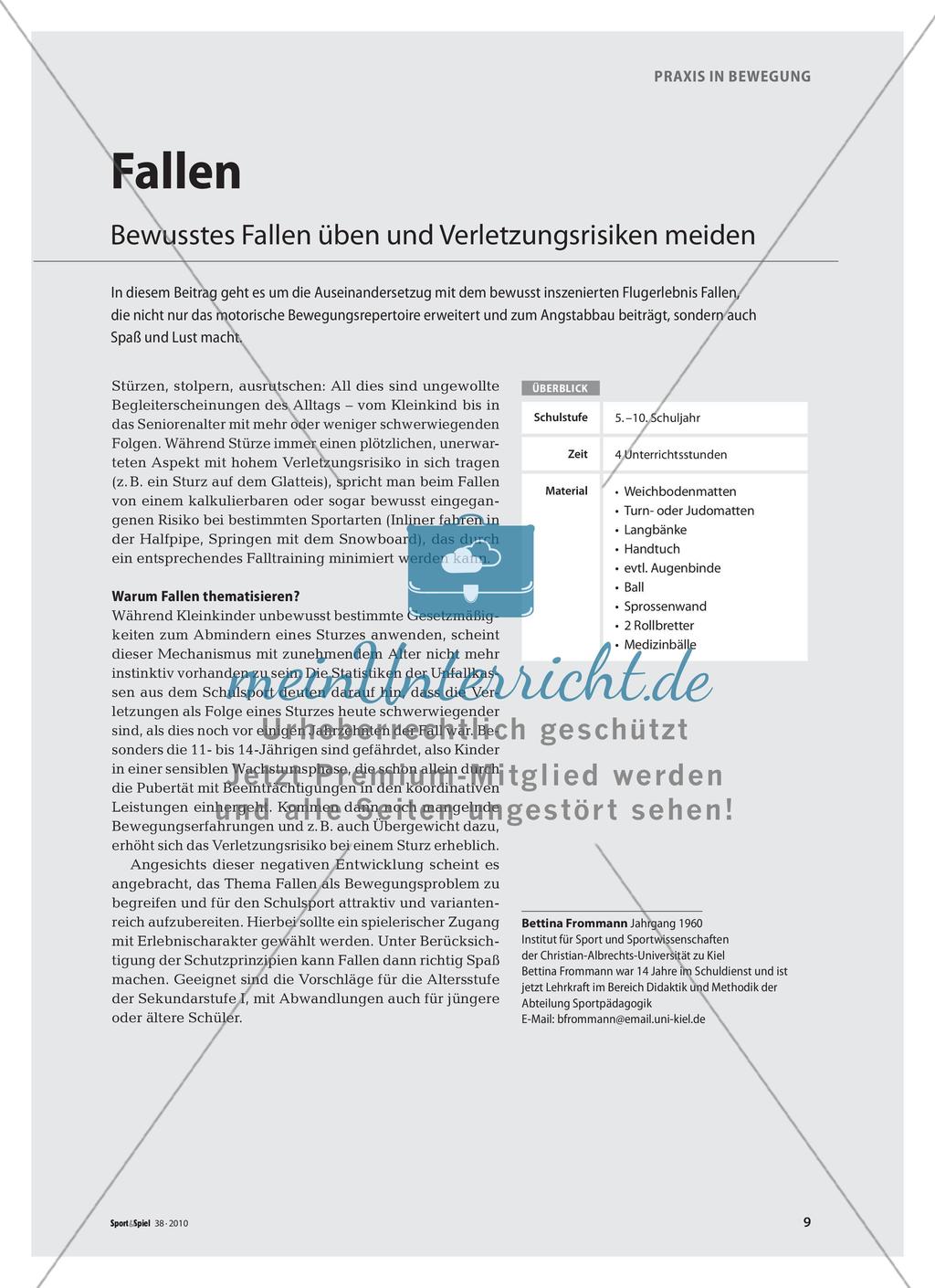 Fallen - Bewusstes Fallen üben und Verletzungsrisiken meiden Preview 1