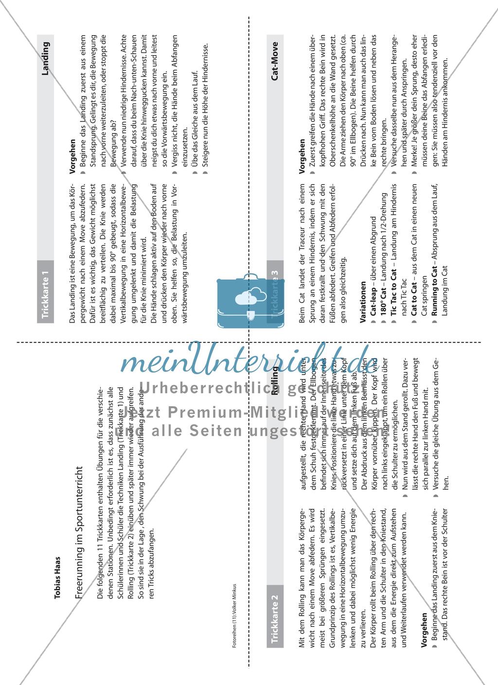 Trickkarten zum Artikel