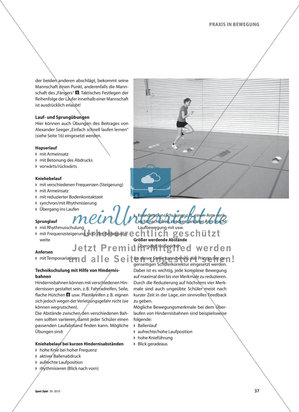Hürdenlauf in der Halle - Vom rhythmischen Sprinten zum Hürdenlauf Preview 4