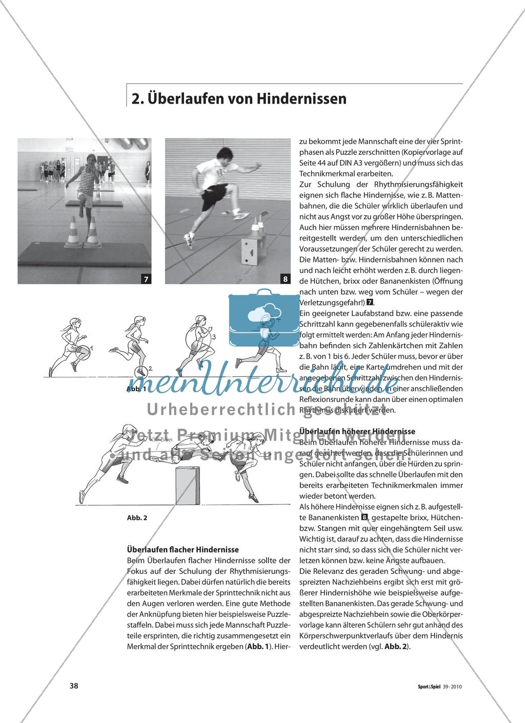 Hürdenlauf in der Halle - Vom rhythmischen Sprinten zum Hürdenlauf Preview 5