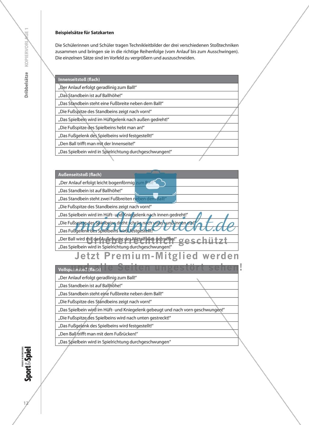 Fußballtechniken üben - Vermittlung von Individualtechniken beim Fußball Preview 5
