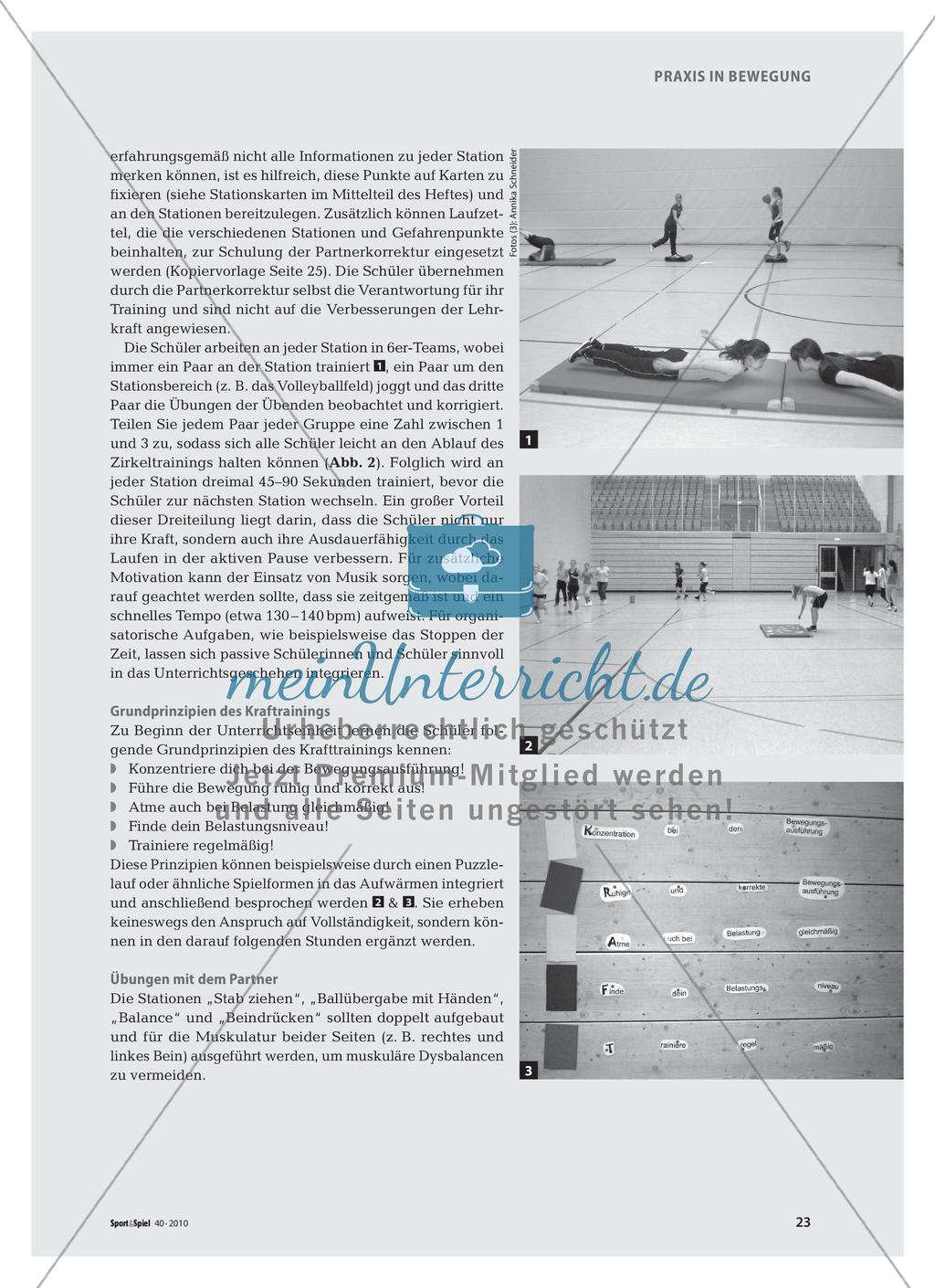 Fit sein macht Schule - Ein Kraftzirkel mit dem Partner Preview 2