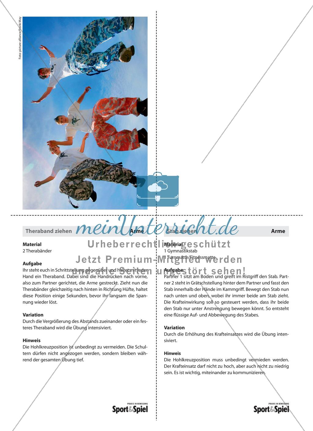 Karteikarten zu den Artikeln