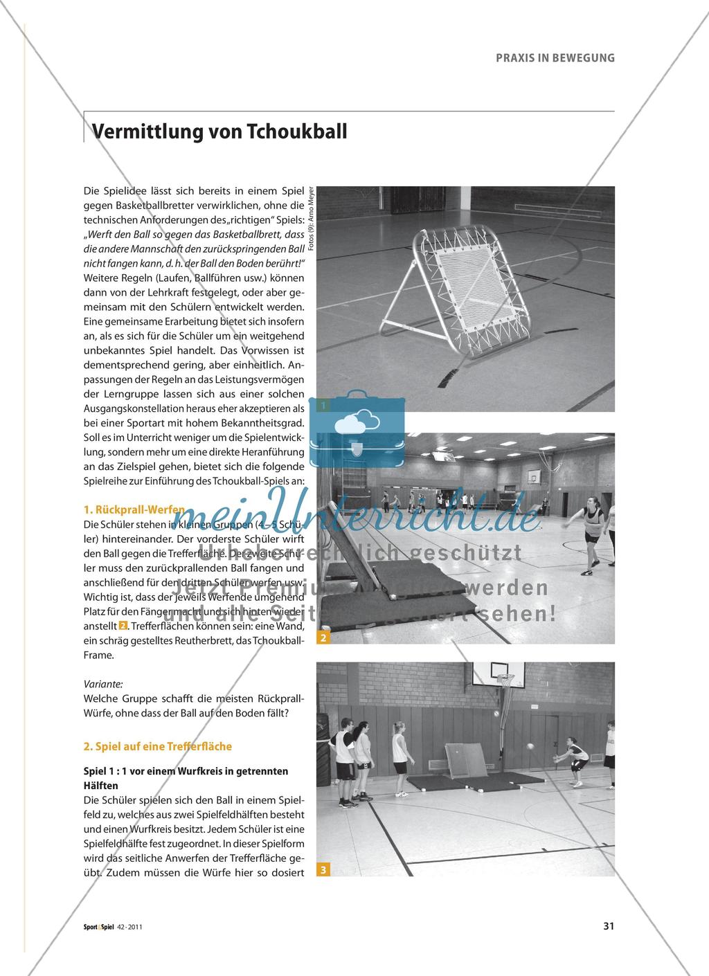 Tchoukball - Ein Spiel für fast alle Klassenstufen Preview 2