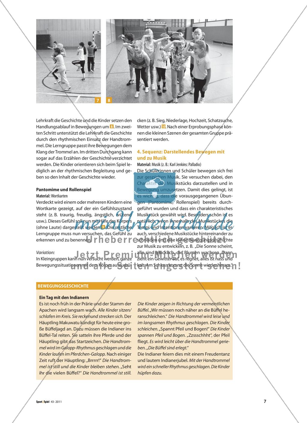 Darstellendes Bewegen - Eine Hinführung zum Tanzen in der Grundschule Preview 4