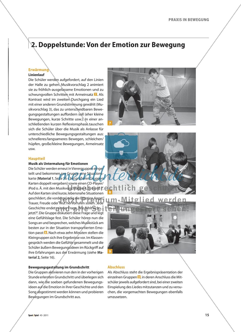 Gefühl zeigen - Eine Einheit zum Gestalten von und mit Bewegung Preview 4