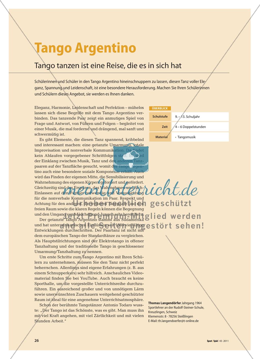 Tango Argentino - Tango tanzen ist eine Reise, die es in sich hat Preview 1