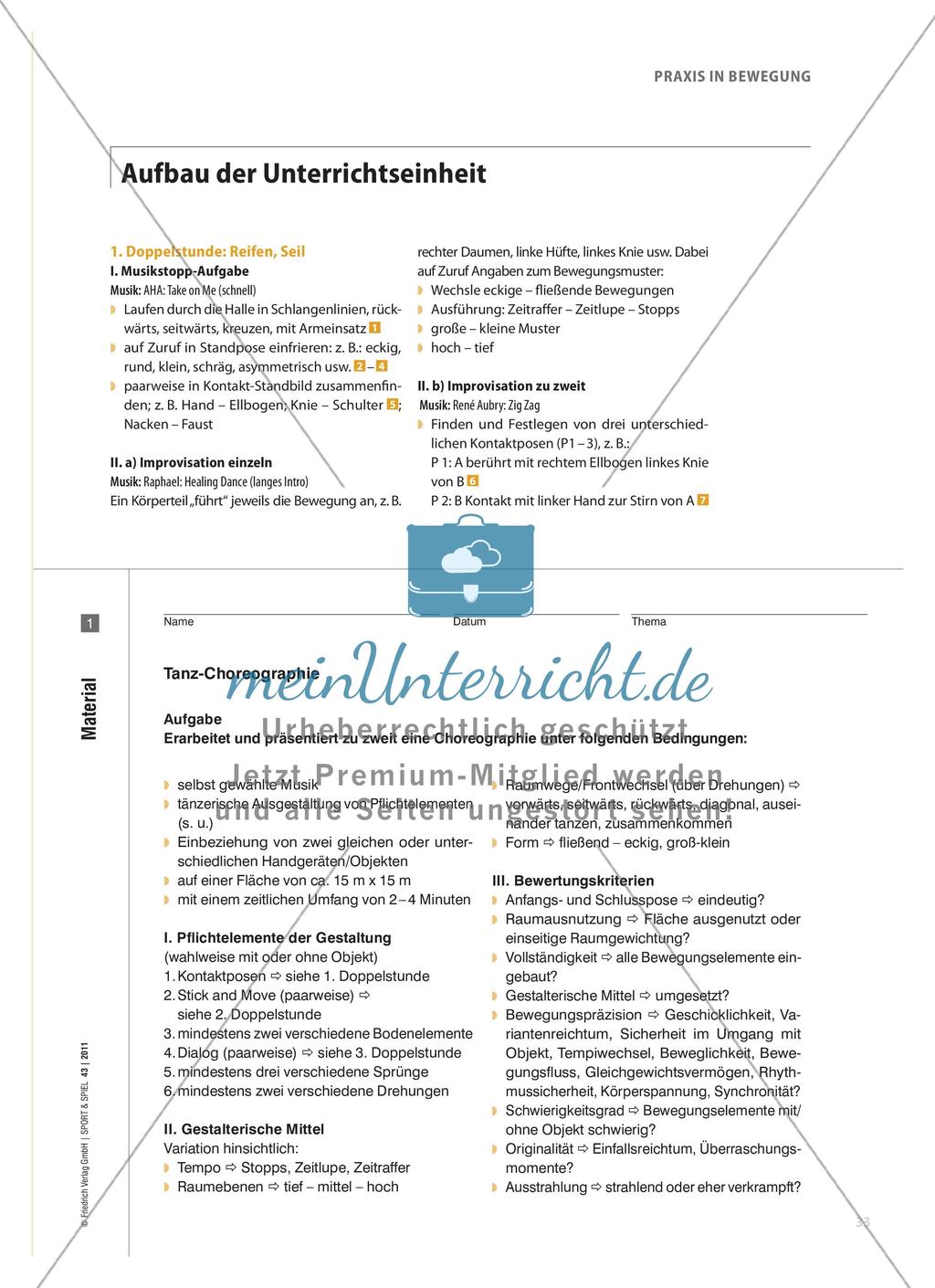Kreativer Tanz mit Objekt - Choerographie im Tandem mit Handgerät Preview 2