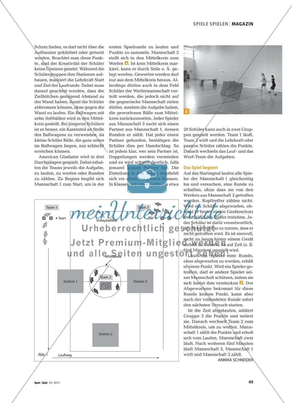 American Gladiator - Ein Lauf- und Wurfspiel für alle Klassenstufen Preview 2