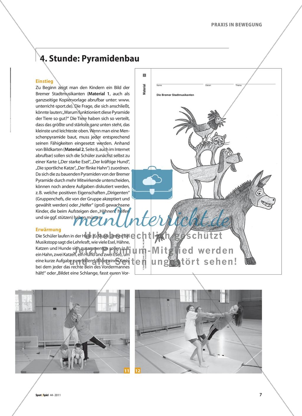 Akrobatik im Team - Förderung der Teambildung in der Grundschule Preview 4
