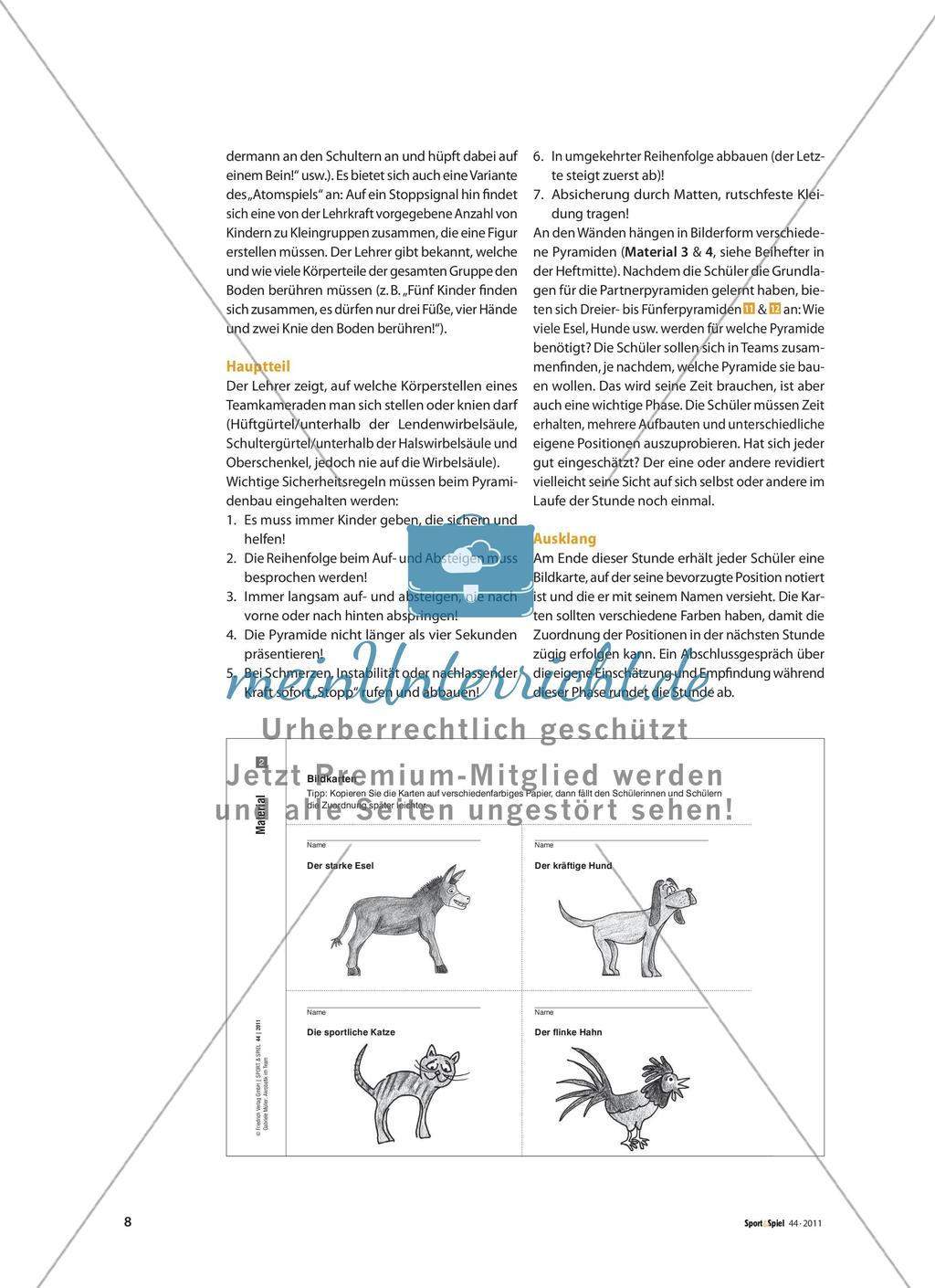 Akrobatik im Team - Förderung der Teambildung in der Grundschule Preview 5