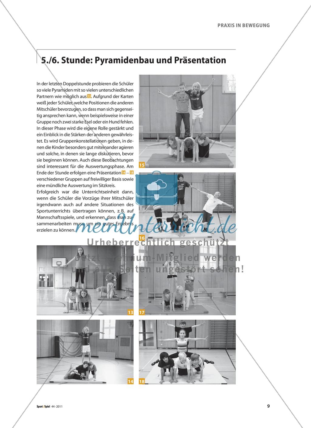 Akrobatik im Team - Förderung der Teambildung in der Grundschule Preview 6