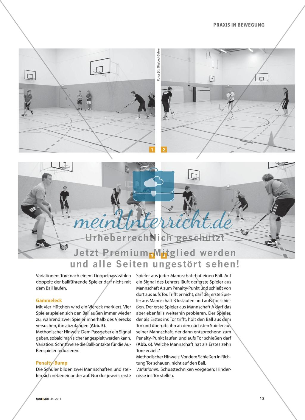 Floorball für Fortgeschrittene - Spielformen zu Technik und Taktik Preview 4