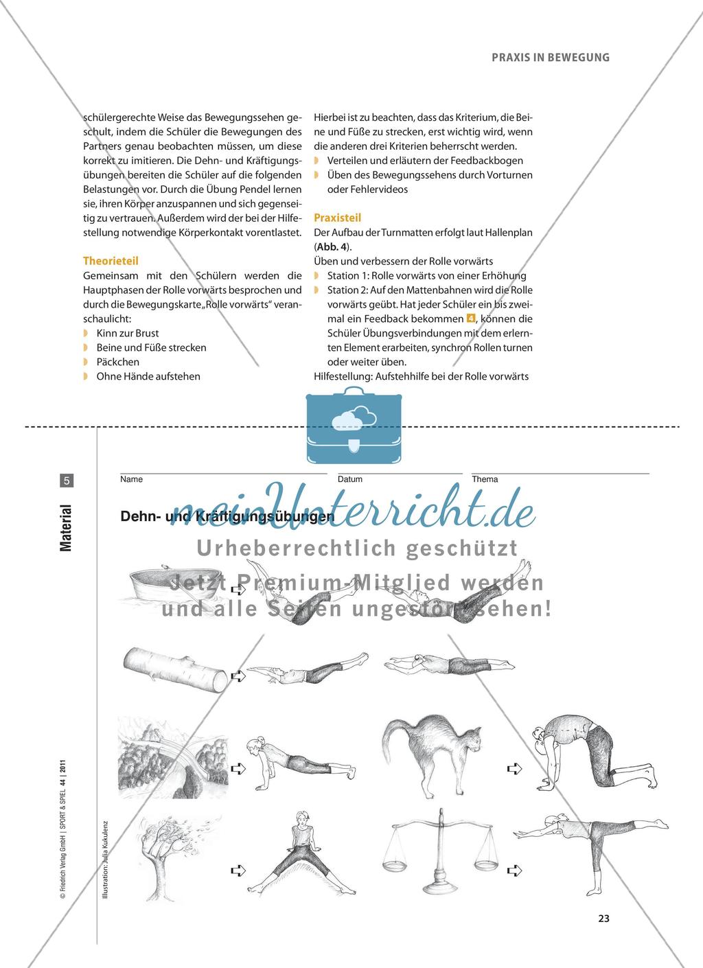 Turnen im Team - Vom Partnerfeedback zur Gruppen-Kür Preview 4