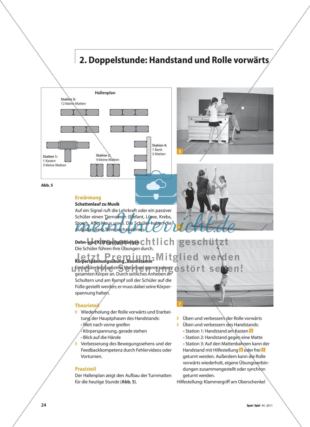 Turnen im Team - Vom Partnerfeedback zur Gruppen-Kür Preview 5