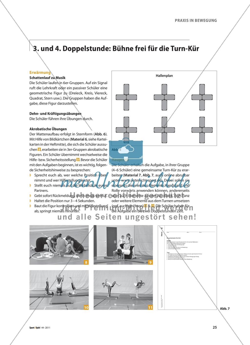 Turnen im Team - Vom Partnerfeedback zur Gruppen-Kür Preview 6