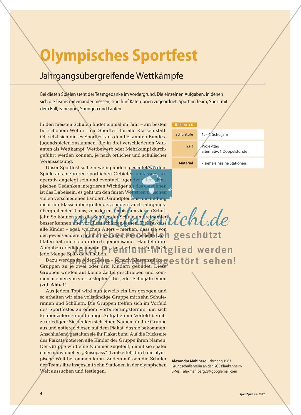 Olympisches Sportfest - Jahrgangsübergreifende Wettkämpfe Preview 1