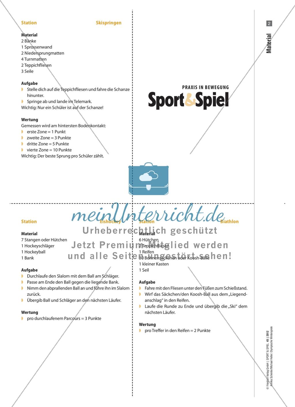 Karteikarten zu den Artikeln