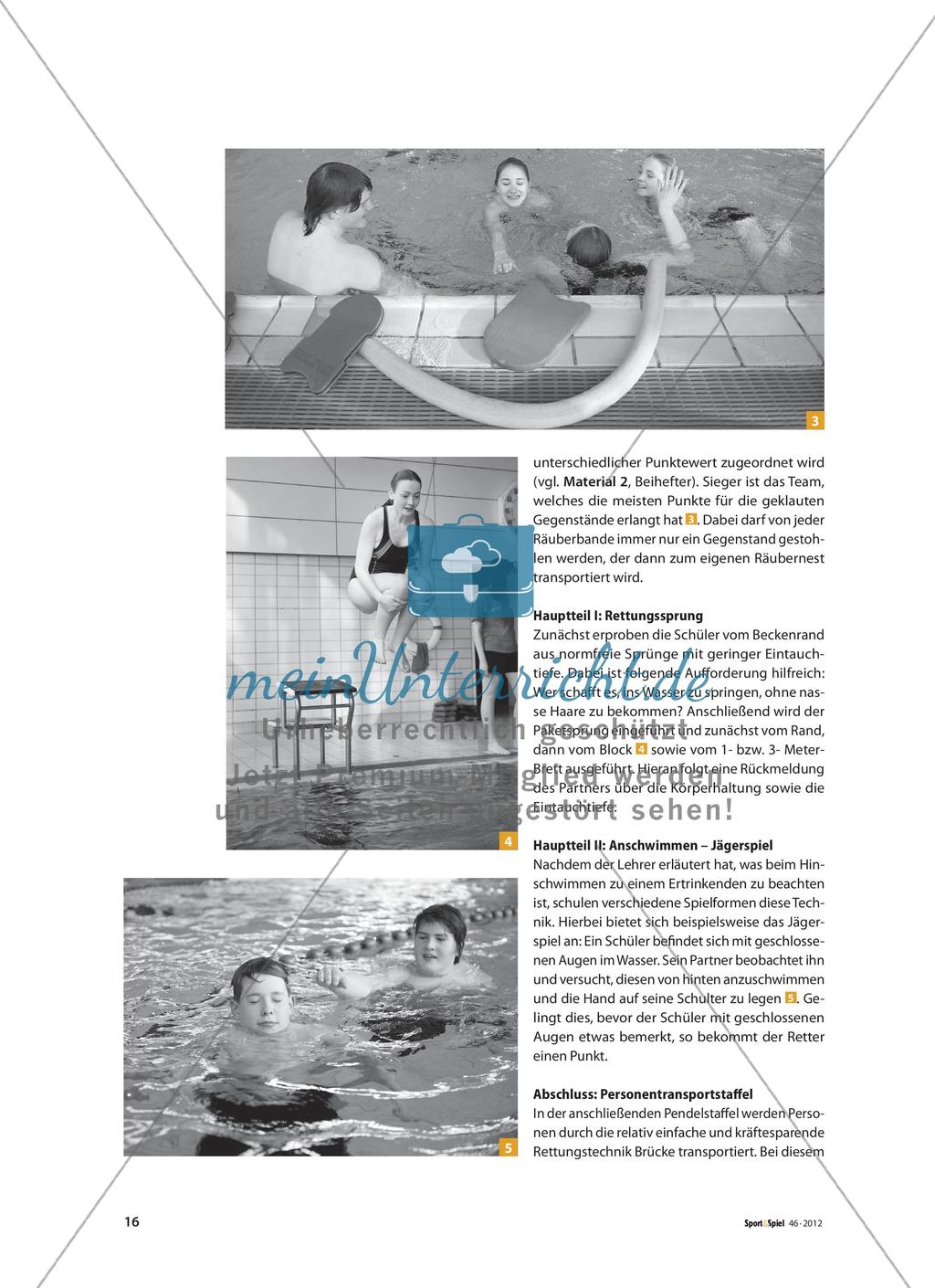 Schwimmen und Retten - Durch vielseitiges Schwimmen zum Rettungsschwimmen Preview 3