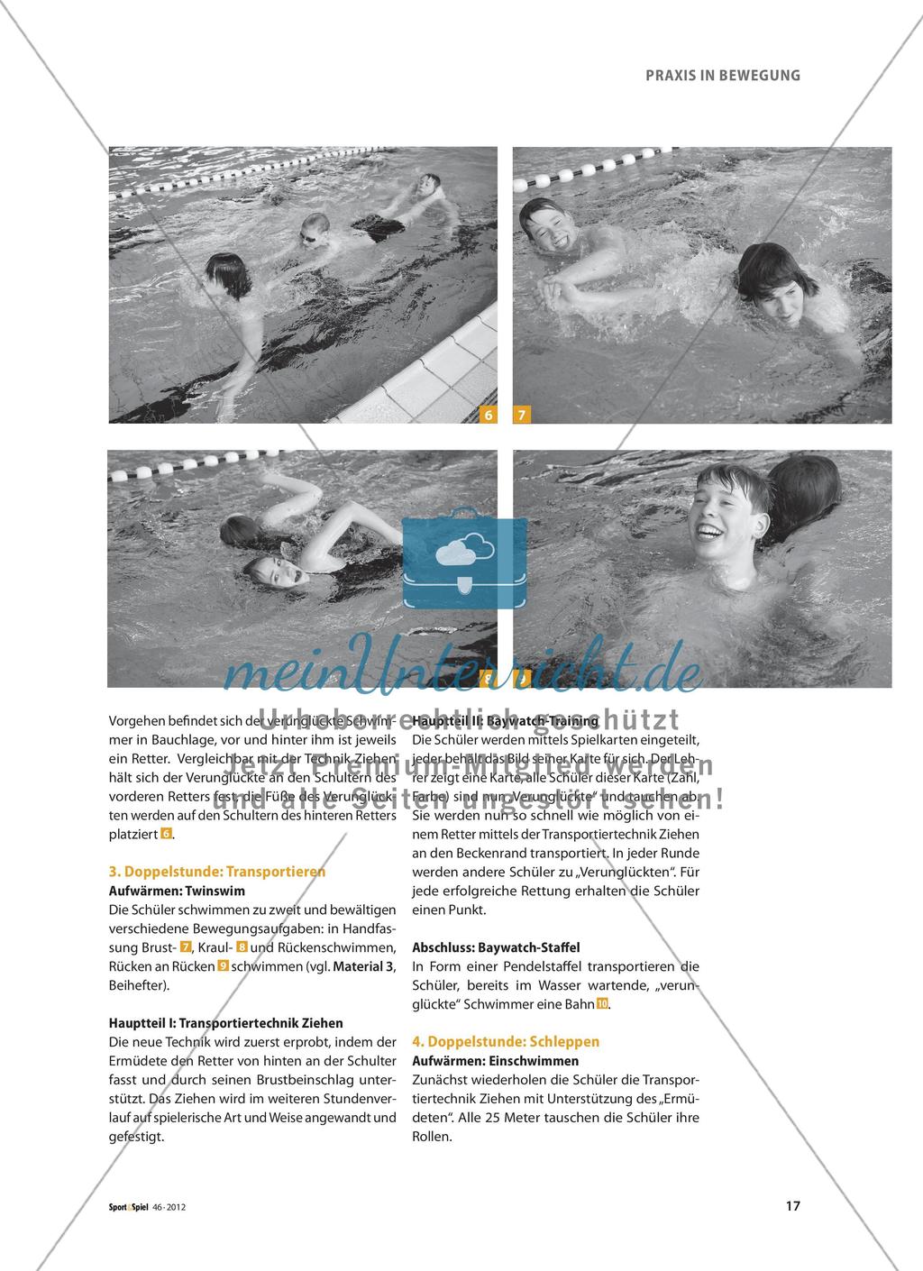 Schwimmen und Retten - Durch vielseitiges Schwimmen zum Rettungsschwimmen Preview 4