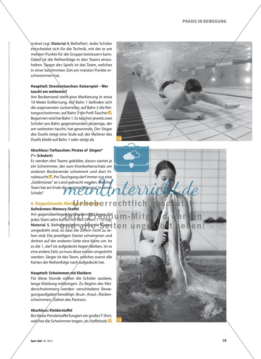 Schwimmen und Retten - Durch vielseitiges Schwimmen zum Rettungsschwimmen Preview 6