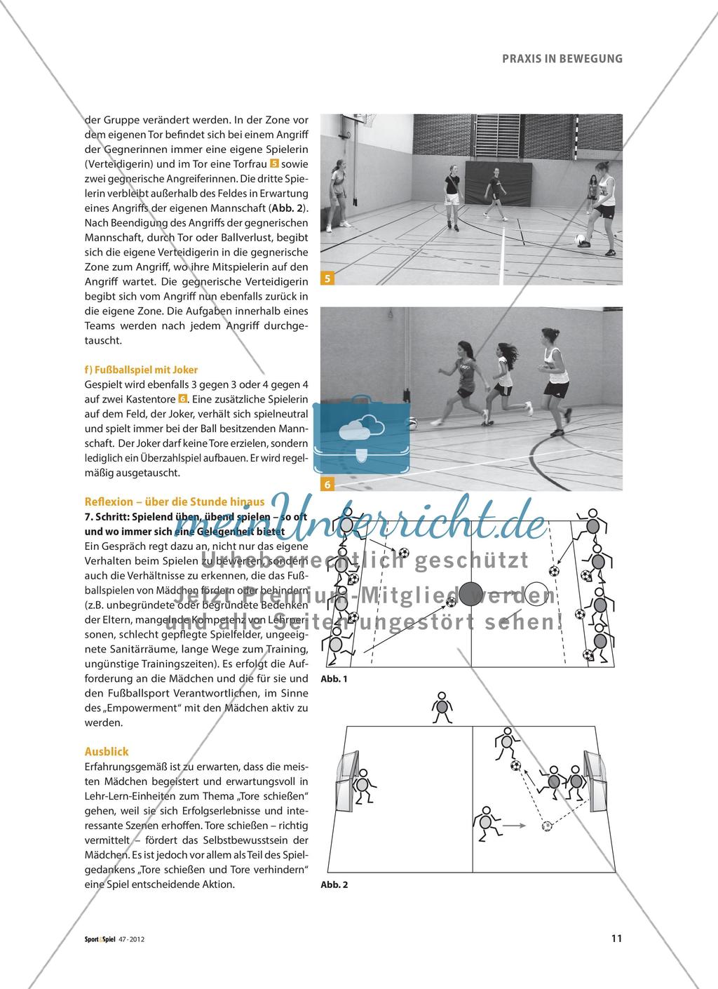 Mädchen spielen Fußball - Kraftvoll und entschlossen Tore schießen Preview 4