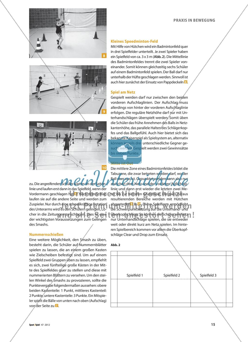 Badminton - Ein Potpourri aus Spiel- und Übungsformen Preview 4