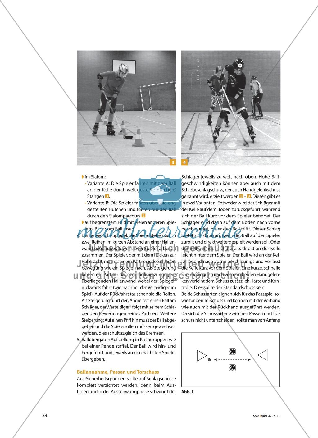 Spielend leicht ins Rollen kommen - Einführung in das Sportspiel Inline-Skaterhockey Preview 3