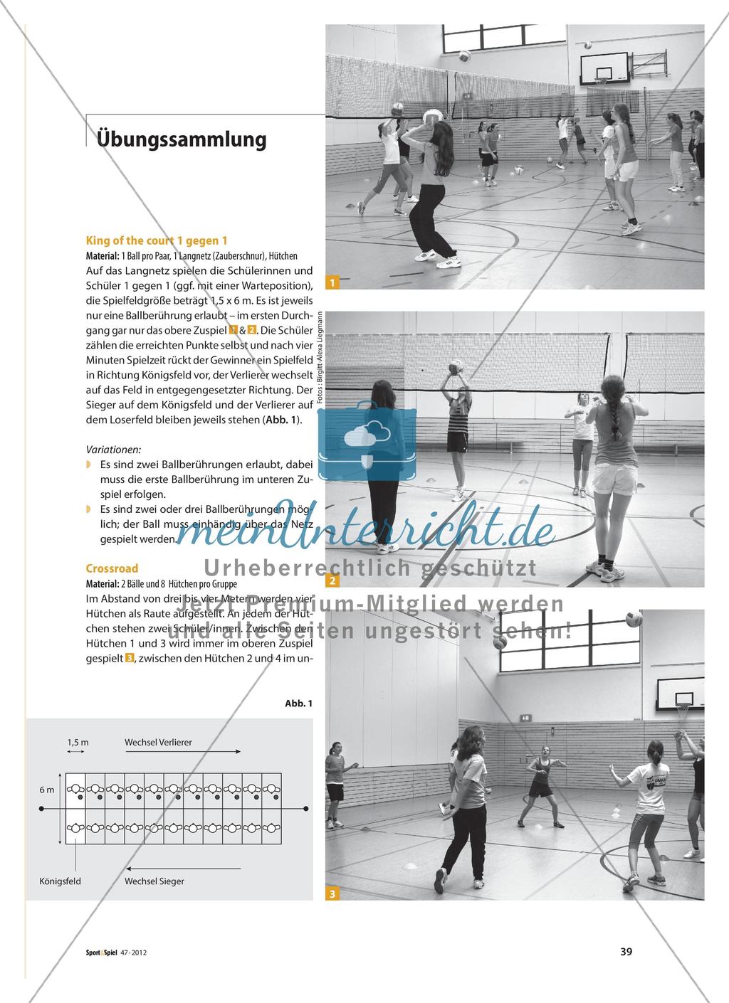 Mehr Bewegung im Volleyball - Übungssammlung für viele erfolgreiche Ballberührungen Preview 2